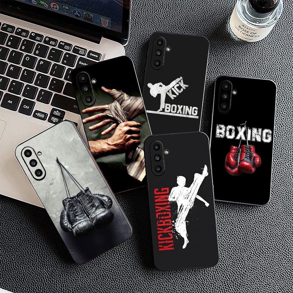 Strong Boxing Gloves Kickboxing Judo Phone Cover for Samsung Galaxy S25 S24 S23 FE Ultra Plus S7 Edge S25+ S23+ A56 5G Soft Case