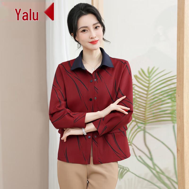 

Yalu Women s Fashion Mid-Aged Casual Autumn Jacket 5XL