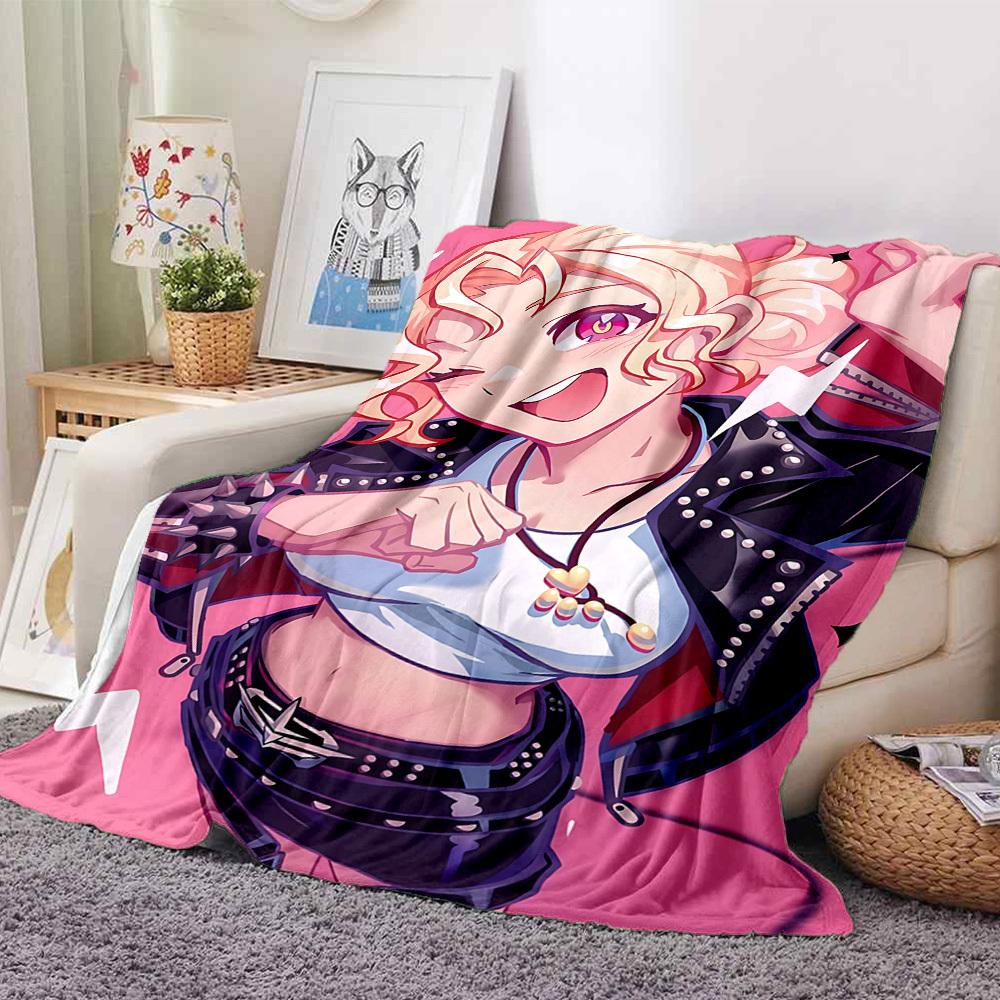 1pc Rock Fashion Blanket Soft All Season Throw with Vibrant Design, Perfect for Home, Travel, and Gifts, Ideal for Naps and Camping