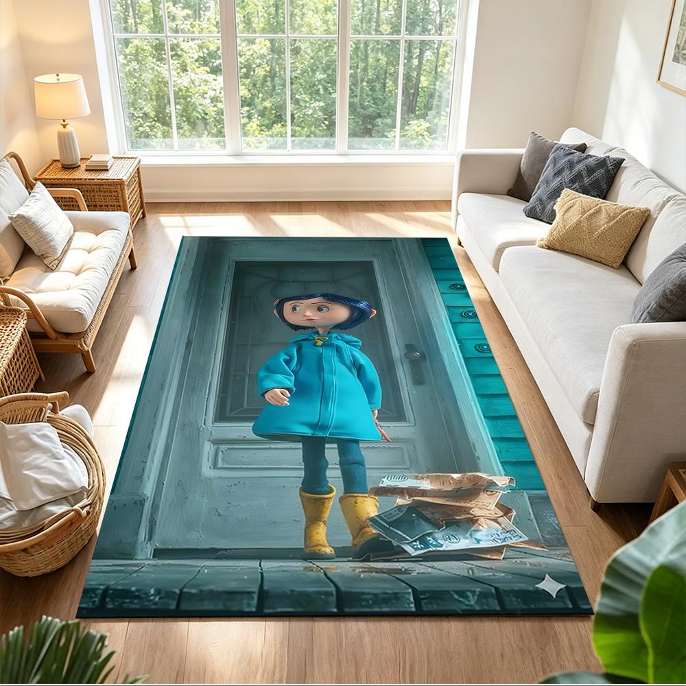 Mysterious World Of Coraline Non-Slip Home Carpet Design for Office Decor Living Room Bedroom Gift