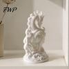 3D Printed Dragon Ornament Chinese Statue, Compact Figurine, Fine Detail Zodiac Collectibles Carving Design, Creative for Office Desk Decor Statue