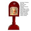 Christmas Wind Light USB/Battery Powered Mailbox Design Lamp Retro Sequin Glass Ball Santa Claus Snowflake Table Lamp Xmas Decor