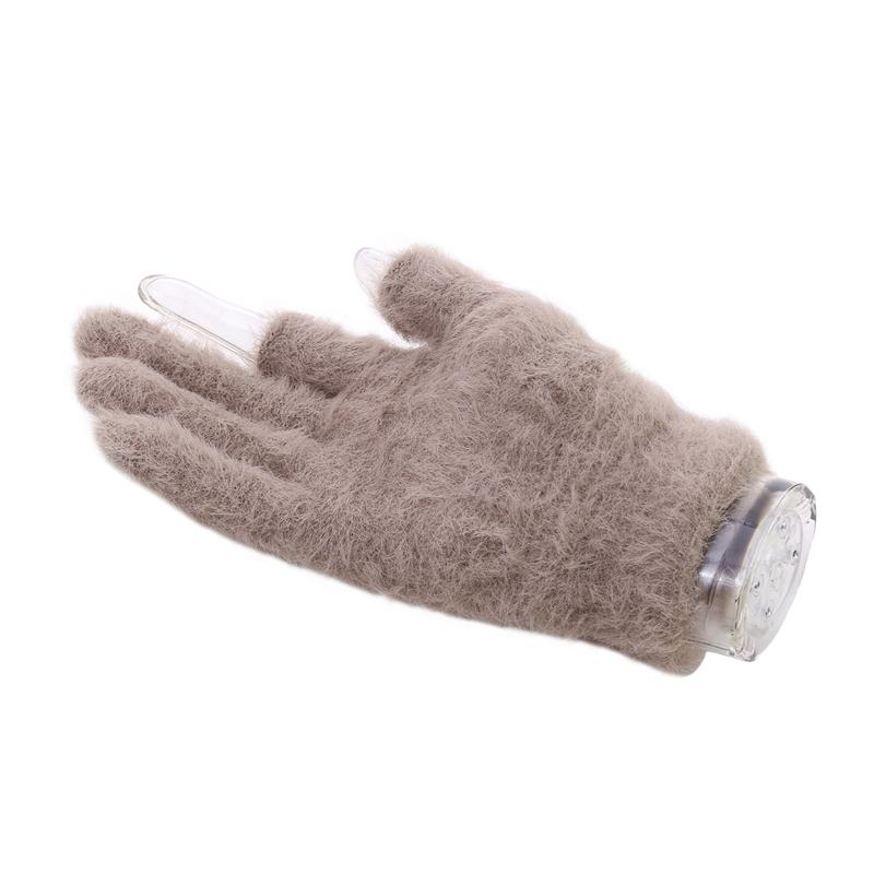 Gants d'étudiant en écriture à deux doigts chauds et à la mode, gants épais et rembourrés pour le froid