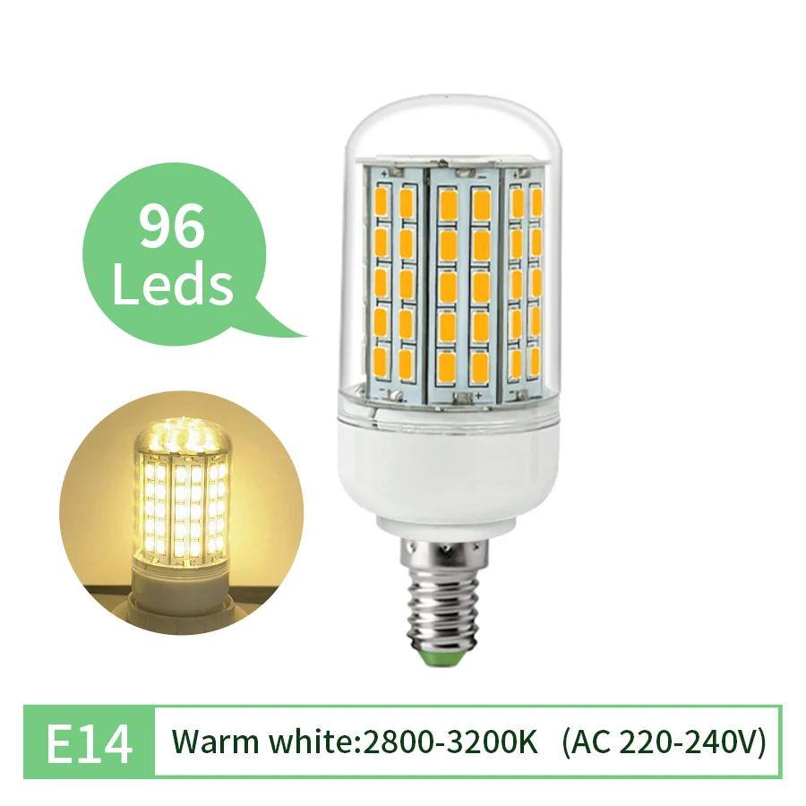Led Corn Light Bulbs 5730 Smd 220V 240V Led Small Bulb Home Decoration E14 E27 2700K 6500K Warm White