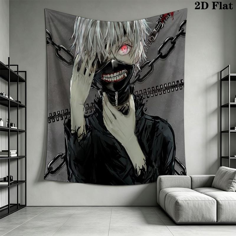 Dark Fantasy Warrior Tapestry Background Cloth Wallmounted Homestay Soft Decoration Tapestry Background Wall Hanging Cloth