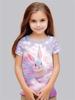 Girl Clothes Cute Animals 3D Print Casual Crew Neck Short Sleeves Graphic T Shirts Children's Clothing 2-10Y for Animals Lover