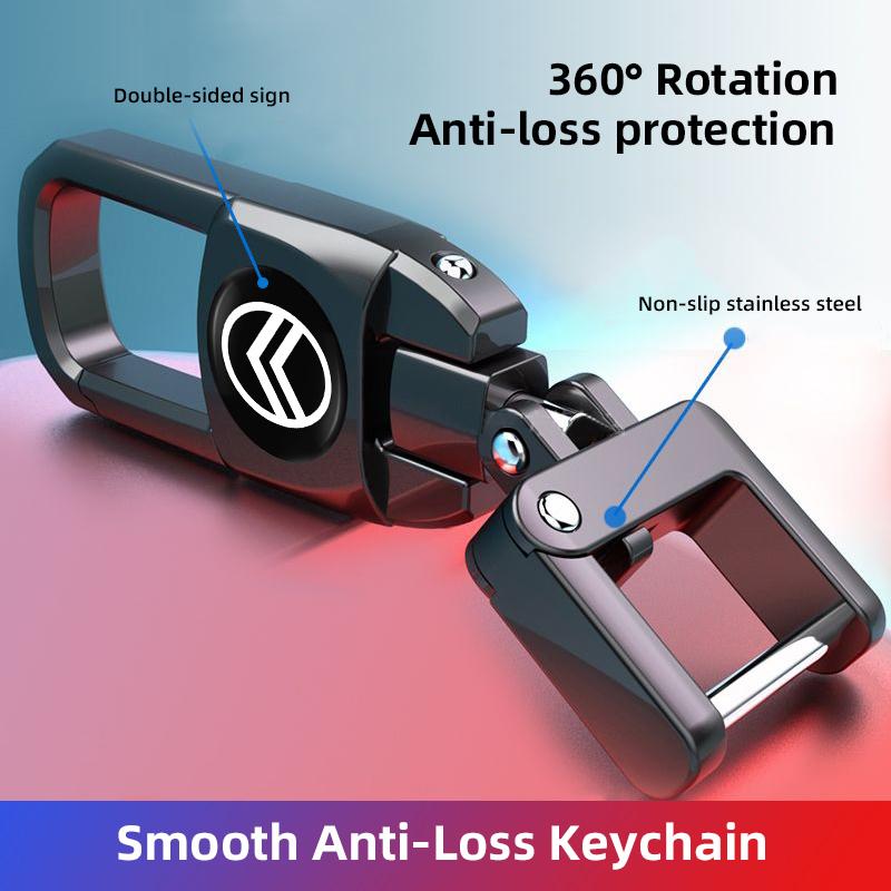 Stainless Steel Car Logo Keychain 3D Decoration Keyring Accessories For Citroen C8 DS3 C6 C3 Vts C4 Saxo C4L C5 C2 Xsara C3-XR