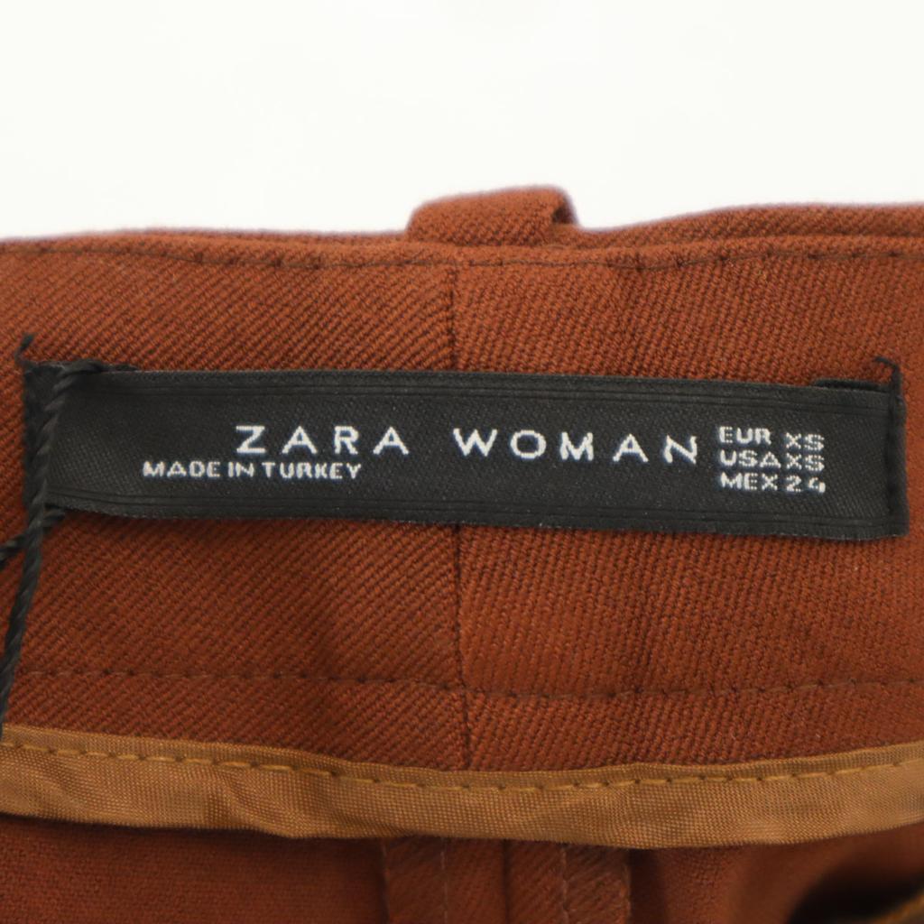 Unbenutzte ZARA WOMAN Gerade Hose XS Braun Damen Gebraucht