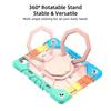 IPad Air 13-inch M3 M4 Case With 360 Rotating Stand Shockproof PC Silicone Hybrid Cover Hand Strap Carry Handle