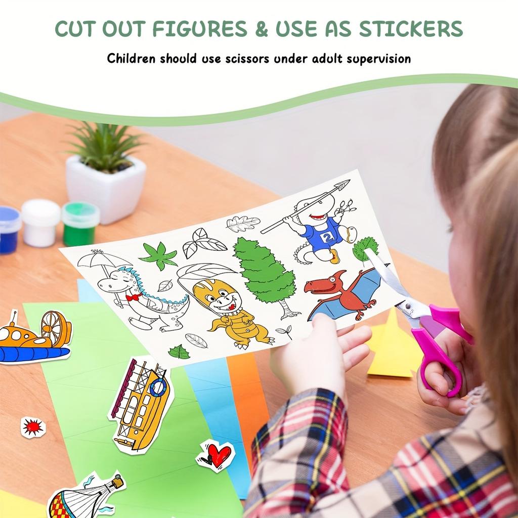 Creative Doodle & Drawing Roll for Children Aged 3 and up - 118.11inch Unfolded Sheets DO-IT-YOURSELF ideal Students Coloring Practice Fit
