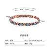 Mens Vintage Minimalist Fish Shape Copper-Tone Turquoise Alloy Magnetic Bracelet Casual Office Wear