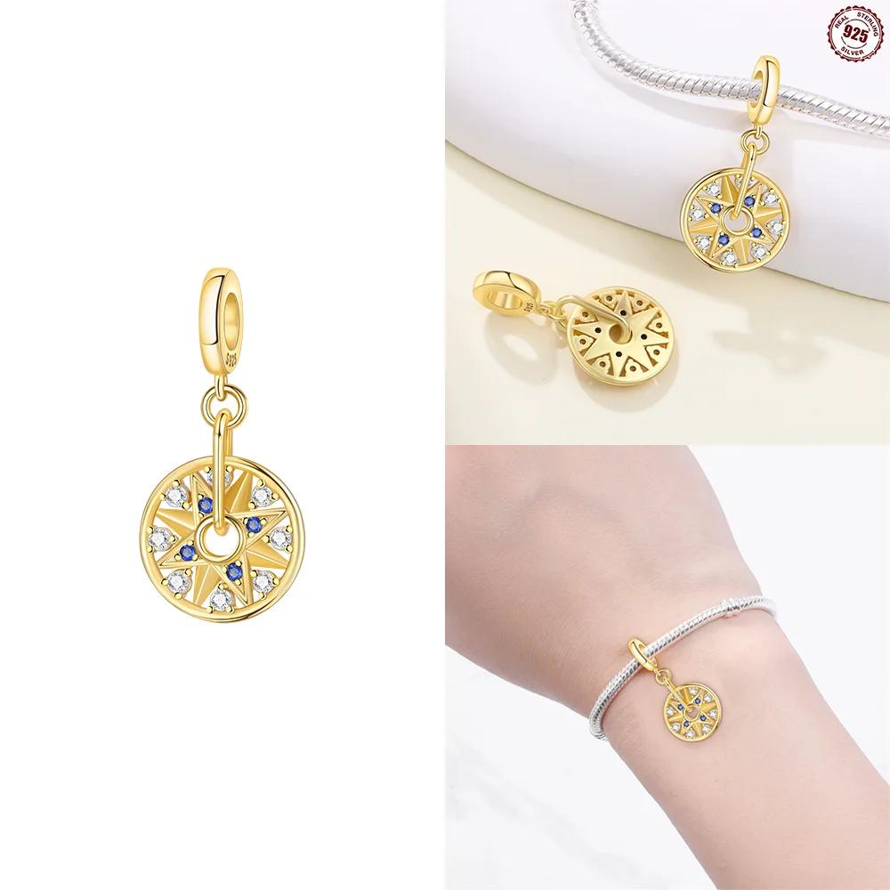 Exquisite Charm Gold Pearl Pendant Heart Love Beads Fit Copper Bracelet Jewelry Women Gift Diy Valentine'S Day Gift Necklace