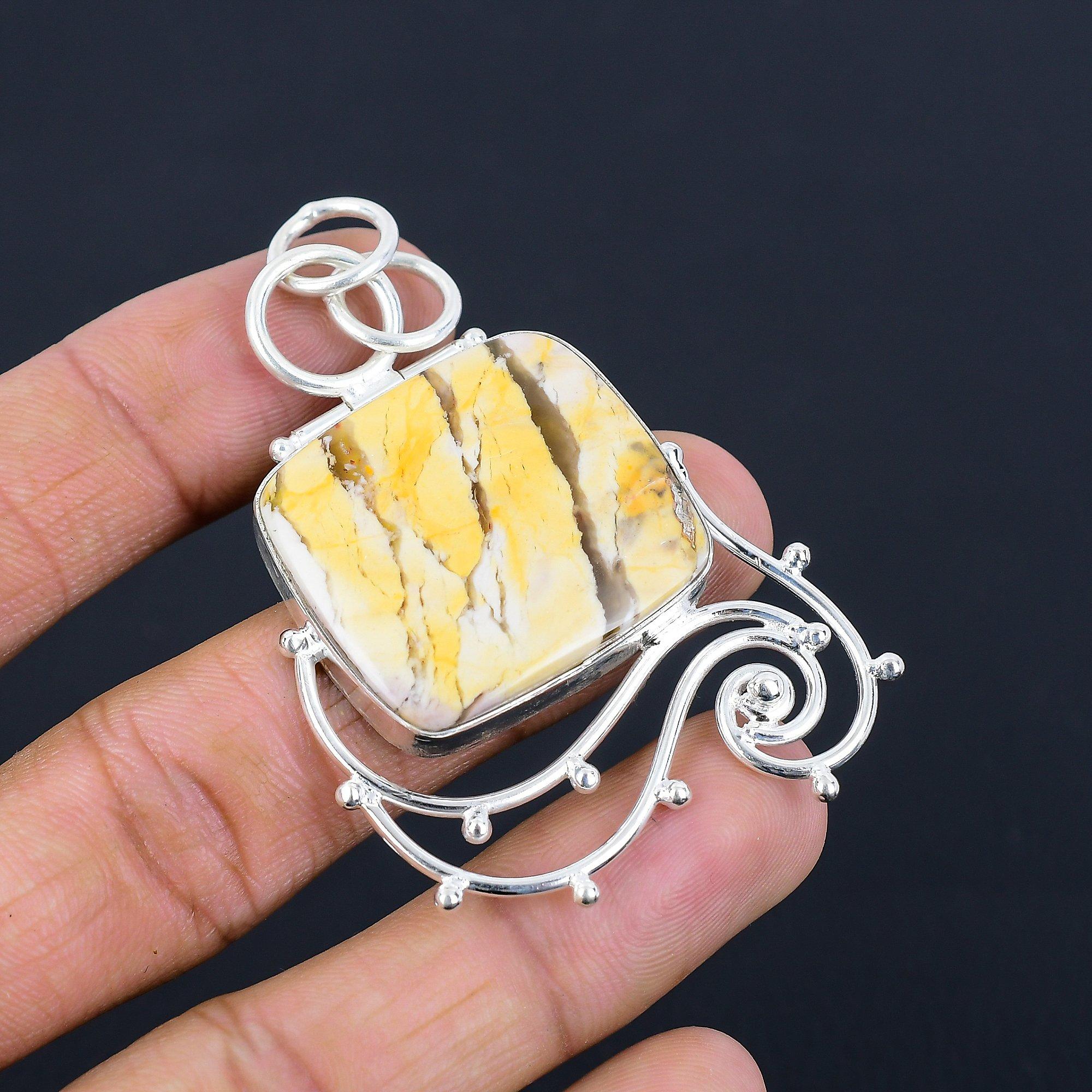 

Sisters Day Sale Brecciated Mookaite Gemstone Pendant Jewelry Sterling Silver