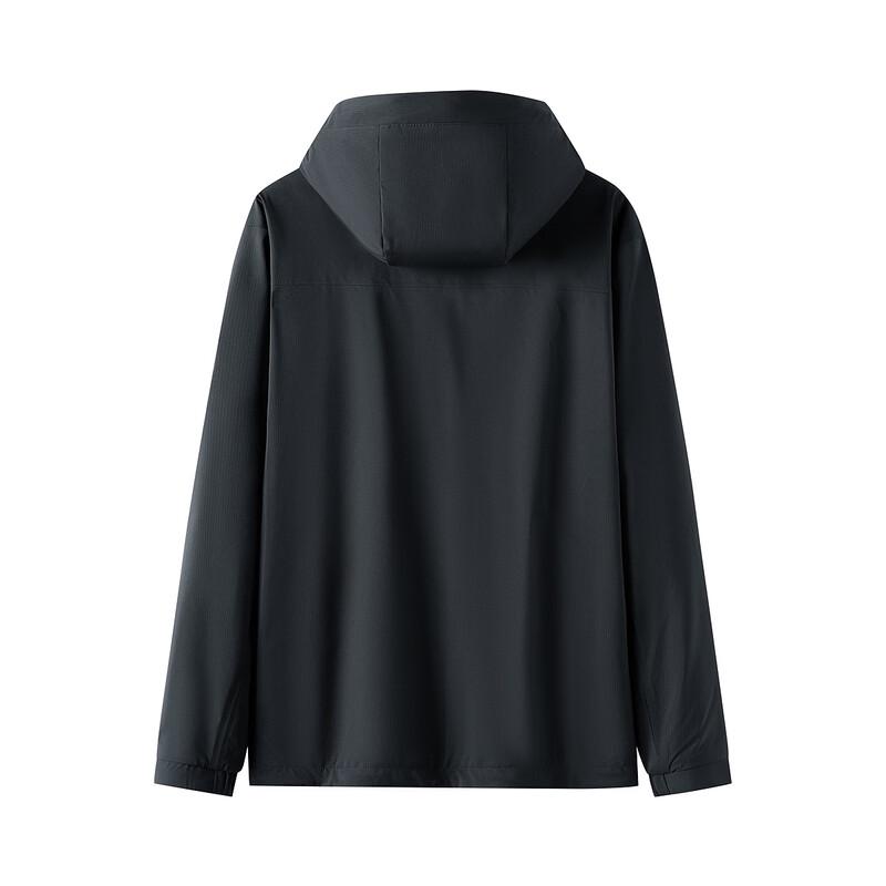 HLA Men's Reversible Windproof Hooded Jacket
