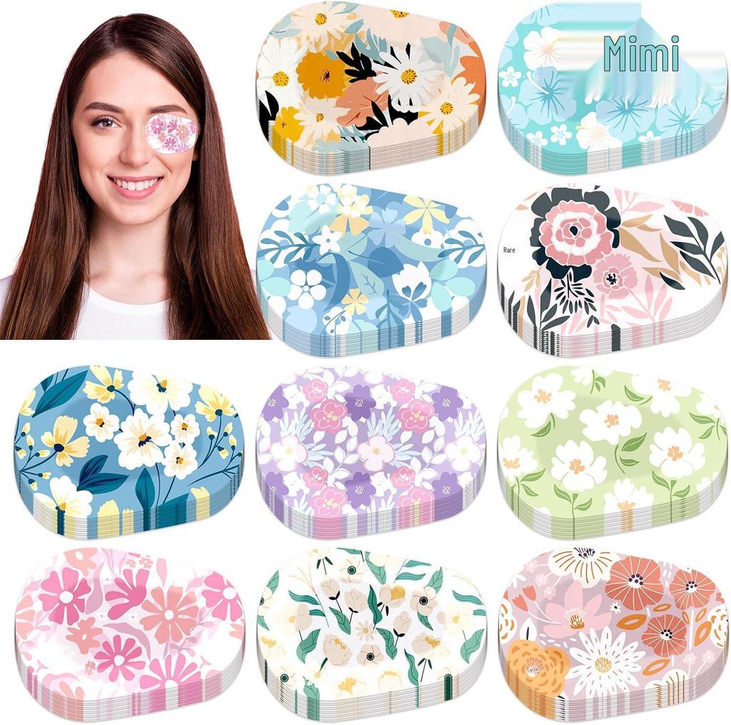 Dětská oční náplast na tupozrakost - Prodyšná, s plným krytím, kreslený design, korekce jednoho oka pro strabismus