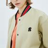 New MLB Base Logo Jackets Unisex Khaki 31JP05011-50B