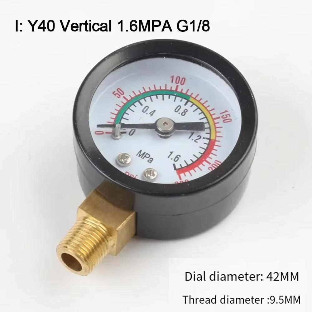 Y40 Y50 0-180PSI Gas Water Fuel Liquids Meter Pressure Gauge For Air Compressor