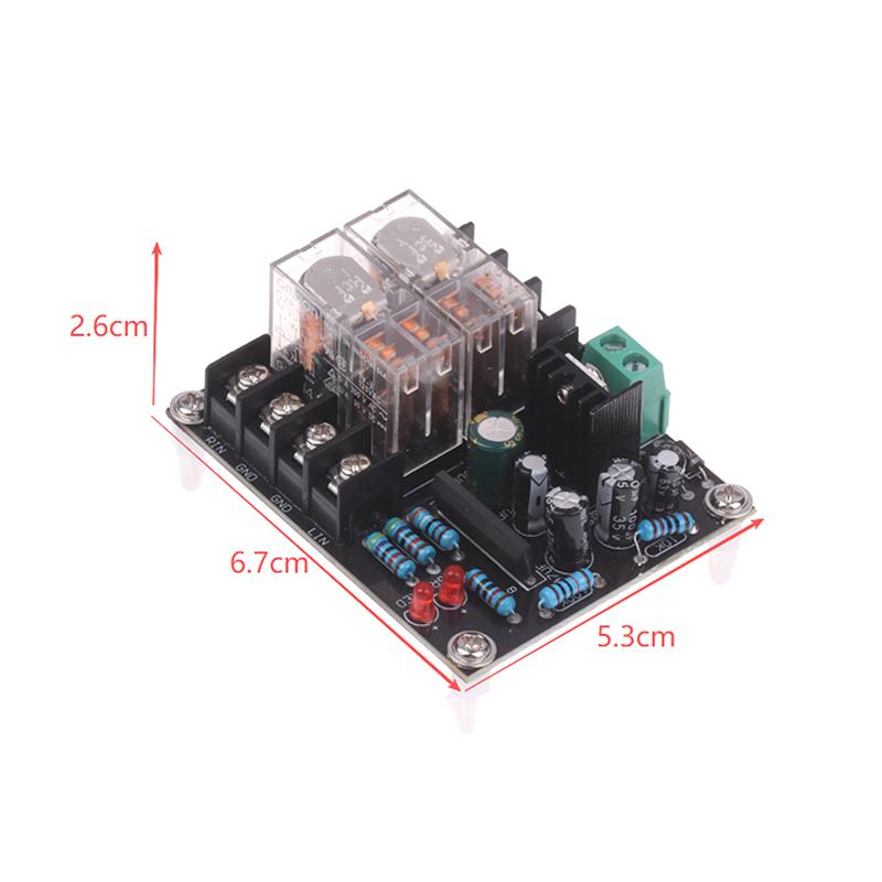 

UPC1237 Stereo Speaker Delay Protection Board Dual Omronn Relay AC 12V-18V 300W+300W Amplifier Board Audio Accessories