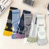 Sport 5-Finger-Socken Kompressions-Radsocken Schweißableitend Elastizität Hohe Qualität Mittelhohe Socken Outdoor-Basketballsocken