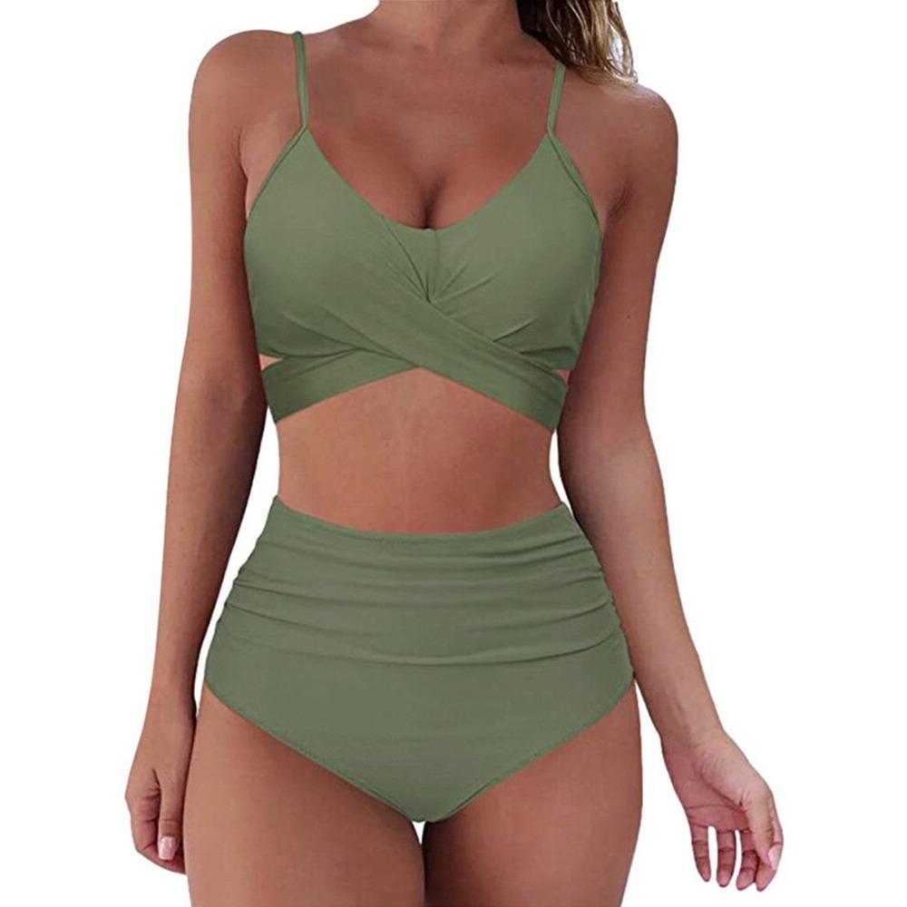 Women Bikini Floarl Print Sexy High Waist Bathing Suit Beach Swimwear Female Summer Swimsuit