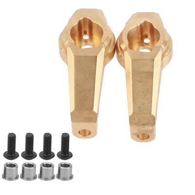 1 Pair Front Hub Carrier Heavy Duty Brass RC Accessory for Traxxas 110 RC Counterweights