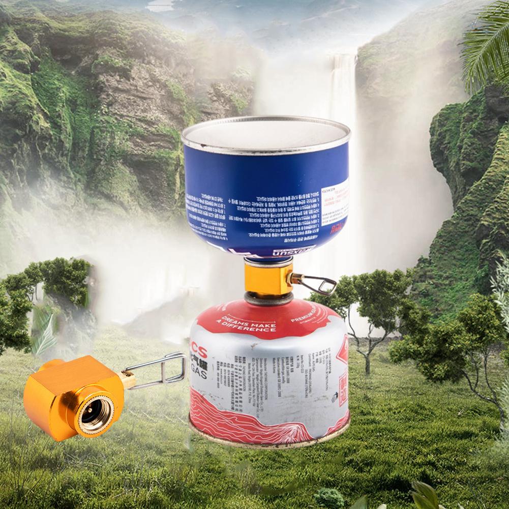 Gas Refill Adapter Leakproof Refill Flat Tank Conversion Adapter Explosion-proof Camping Canister Vent Valve for Camping Picnic