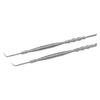 2pcs Eyelash Lift Tool Bamboo Joint Shape Handle Double Head Lash Perm Tool with Comb for Perming Eyelashes