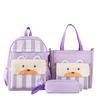Primary School Students' Children's School Bag New Style Nylon Primary and Secondary School Backpack Three Piece Set Large Capacity Backpack