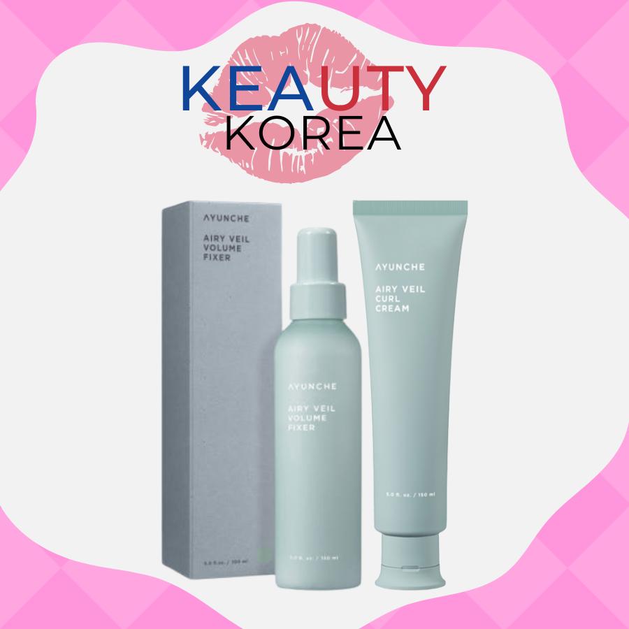 

Ayunchae Airy Veil Styling Set [Curl Cream 150ml + Volume Fixer 150ml]