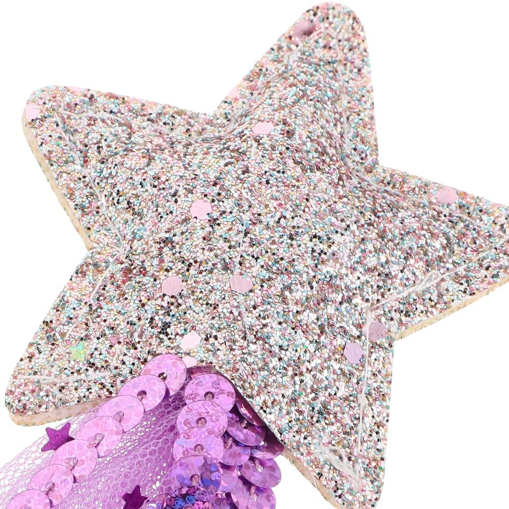 VORCOOL Prinzessinnen-Accessoires Zauberstab mit Stiel Pailletten und Glitzer Kleines Geburtstags-Süßes Set aus 3 Stäben, Artikel, Geschenk, Prinzessin,