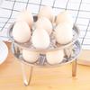 7-Hole Single Layer Egg Steamer Stainless Steel Egg Cooking Tray Nutrient-Retaining Steaming Rack for Eggs Seafood Vegetables