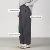 ABOUTSEA Women's Autumn Straight-Leg Pants: Micro-Elastic, Loose-Fit, Slimming, Versatile, Casual.