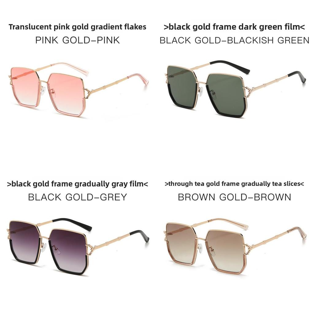 Fashion Square Sunglasses With Uv400 Protection For Travel And Outdoor Activities