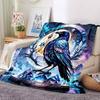 1pc Moon Raven Lightweight Flannel Blanket, Comfortable and Warm Blanket, for Office and Camping Sofa Bed, Livingroom136