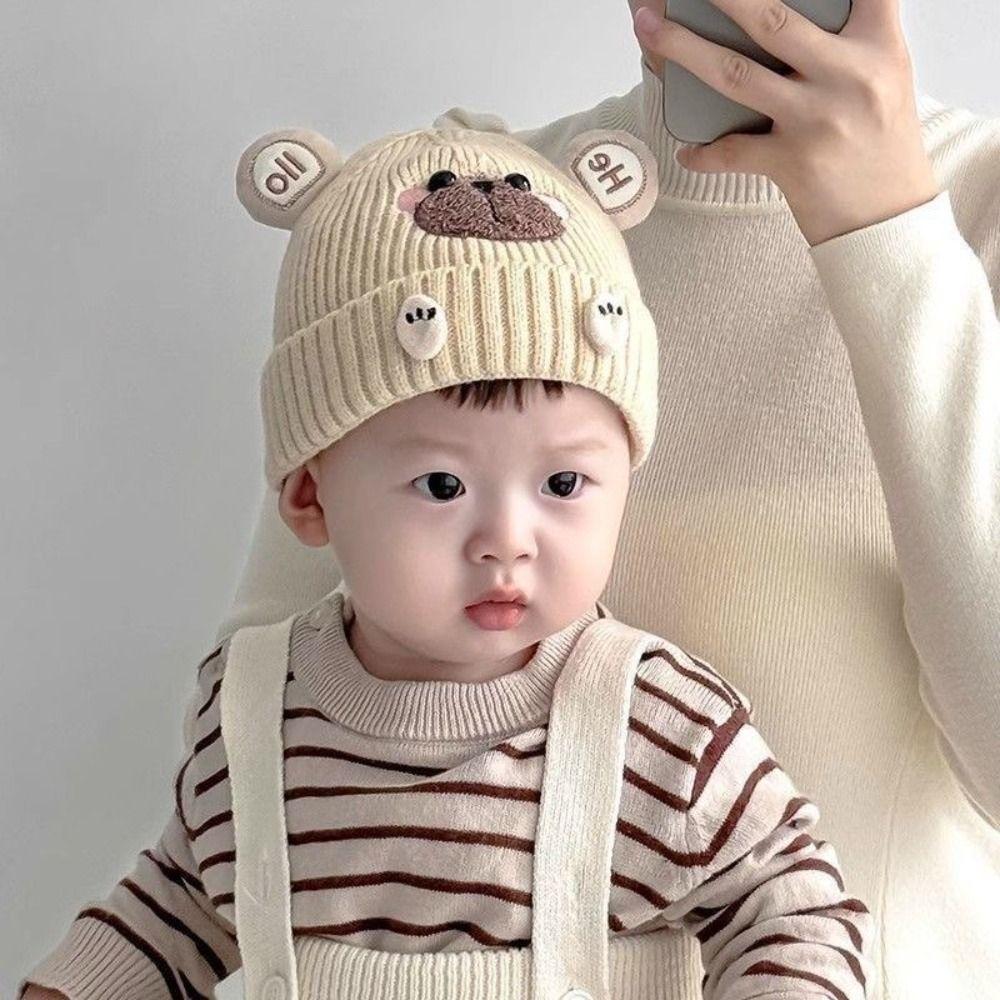 Wind Proof Baby Hat Plush Pullover Hat Cute Beanie Cap Cold Weather