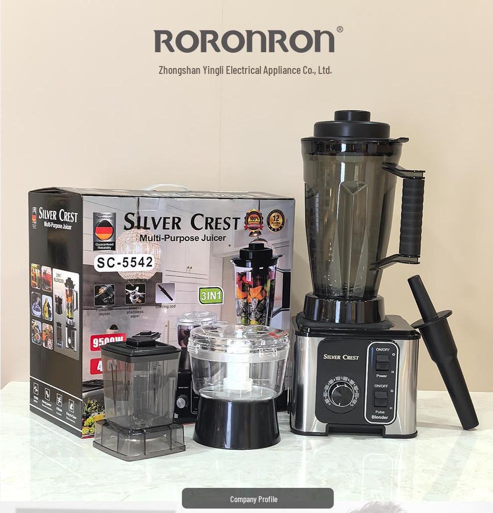 2-in-1 High-Speed Blender & Mixer: Hot Model for Smoothies, Soy Milk, Juicing, Baby Food, & Meat Grinding