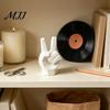 Creative Gifts for Friends 3D Printed Victory Gesture Hand Sculpture, Modern Resin Statue Home Office Desktop Ornament Desk Decor, Geometric