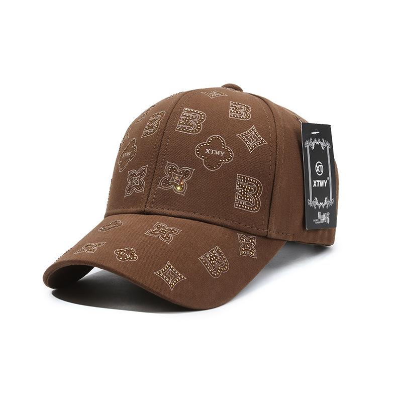 Berretto da Baseball Versatile Ombrello Cappello Parasole Tesa Larga Stampa Hot Diamond Versione con Visiera Curva Cappello Retrò da Uomo e Donna