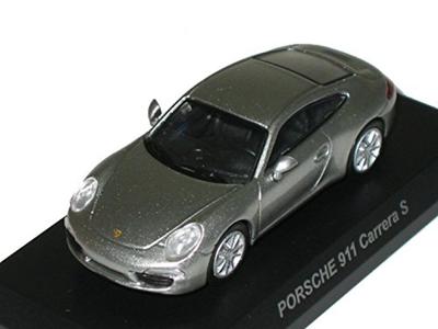 Kyosho Porsche Miniature Car Collection 5 Circle K Sunkus Limited 911 Carrera S Single Item 1/64 (Silver)