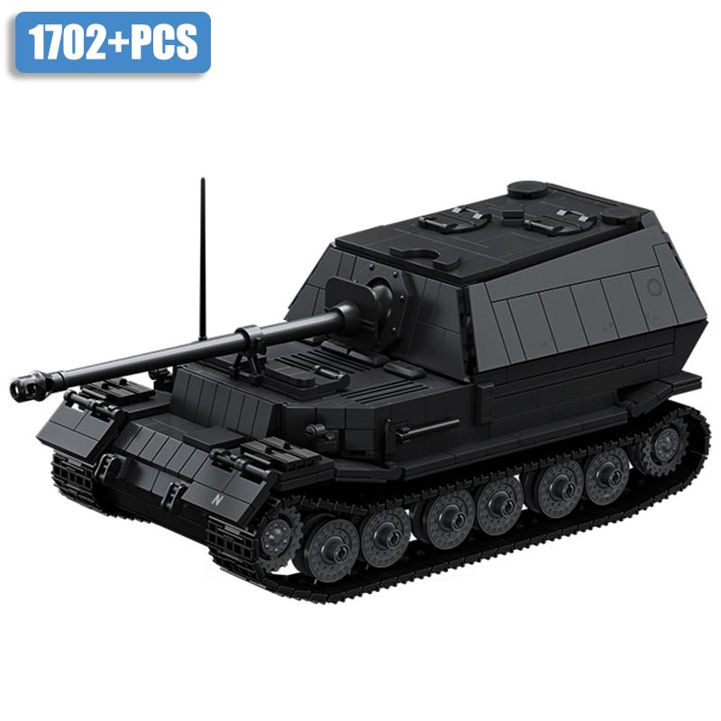High-Standard World-War-Ii Army-Inspired 1/28 Jagdpanzer Tiger/P High-Standard Building-Set First-Class Construction-Blocks Collection Kit