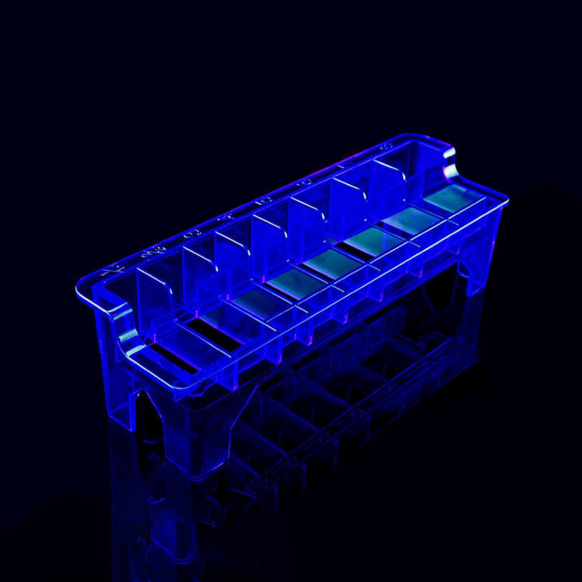 

One 8-grid hair clipper electric storage box, ultimate grid hair clipper storage, hair salon tool box Special for real hair wigs