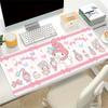 My Melody, Cute Themed XXL Mouse Pad - Non-slip Rubber Desk Mat for Gaming and Office Use, Multi-Function Keyboard and Mouse Pad, Ideal Gift