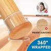 24Pcs Chair Leg Floor Protectors Silicone Chair Leg Protectors Caps Covers for Hardwood Floors Furniture Pads Sliders with Wrapped Felt Bottom Medium