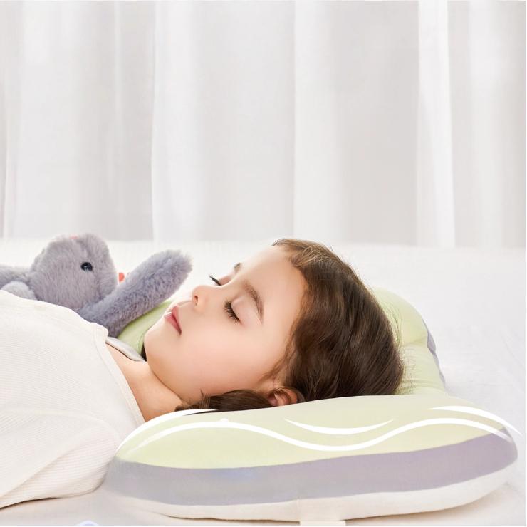 Newborn Pillow Children's Pearl Cotton Pillow, Protects Head Shape, Suitable for All Seasons