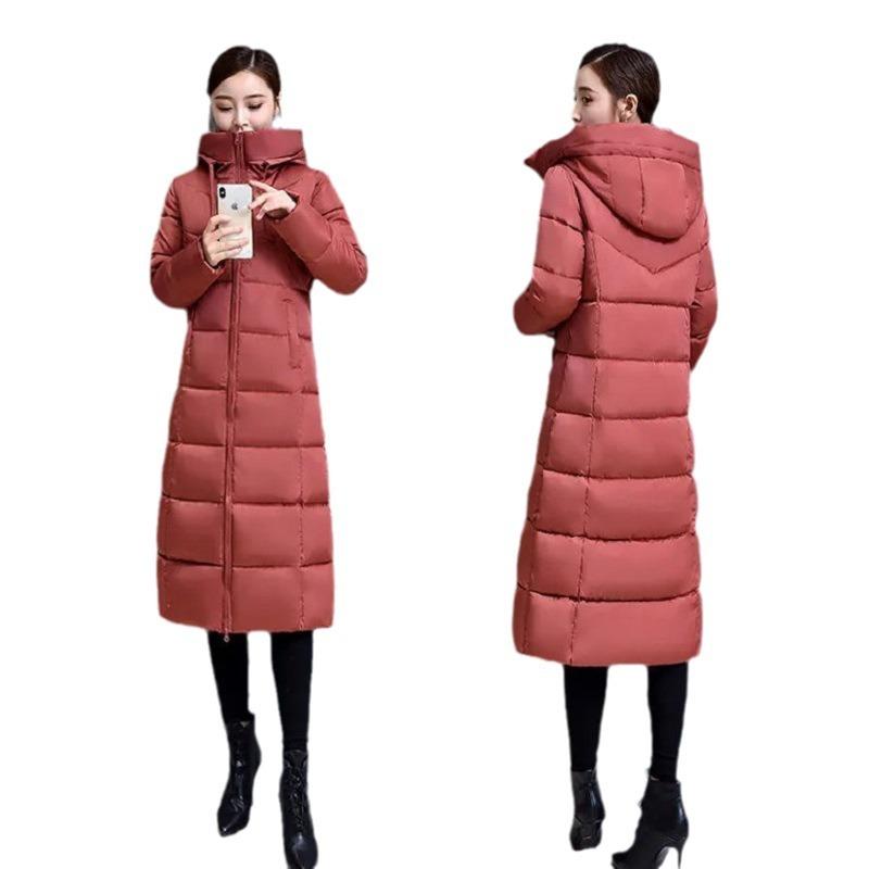 Down jacket for women mid-length winter 2025 new cotton-padded jacket over knee-length thickened slim skirt