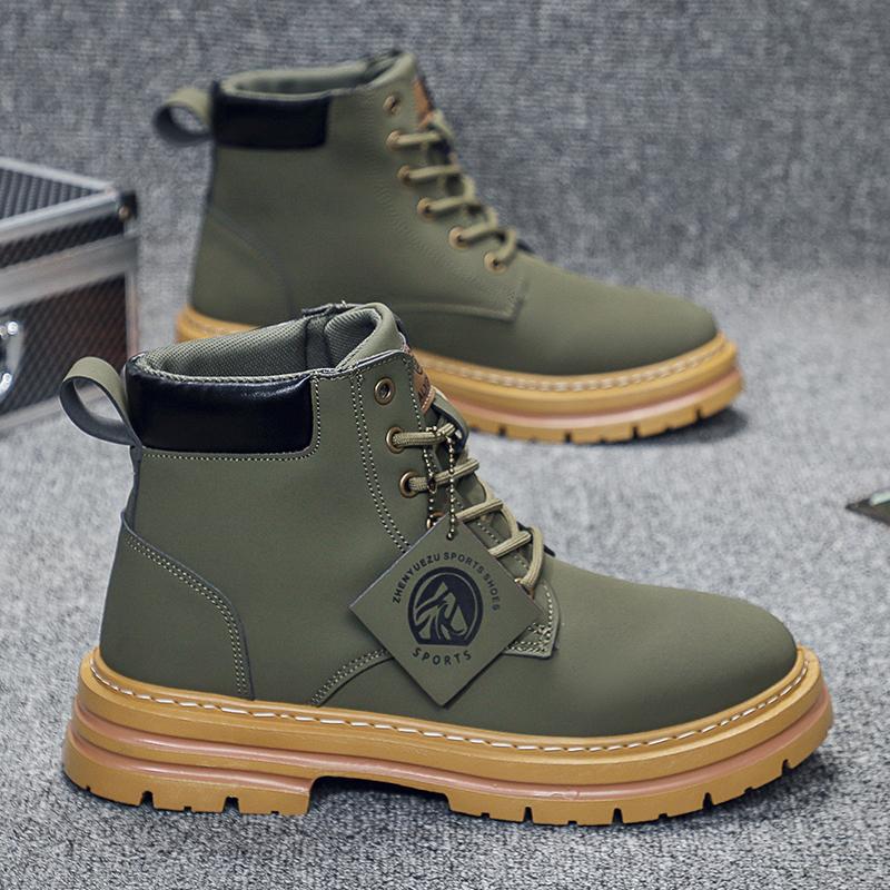 Men's High Top Boots Are Fashionable and Versatile Easy To Match with Men's Camping Shoes and Men's Outdoor Travel Shoes