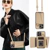 High-end Crossbody Finger Ring Buckle Leather Case For iPhone 16 Pro Max 15 14 Plus 13 12 11 Long Rope MultiCard Wallet Card Bag