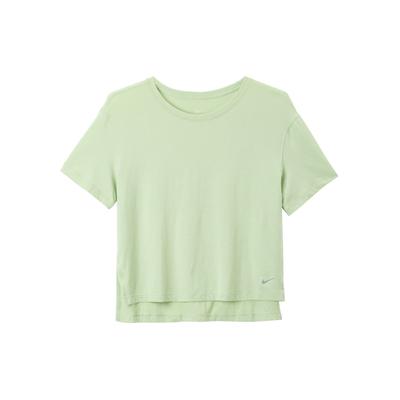 Yoga Dri-FIT Kurzarm Atmungsaktives Crop Top Damen Tops Grün DM7026-343