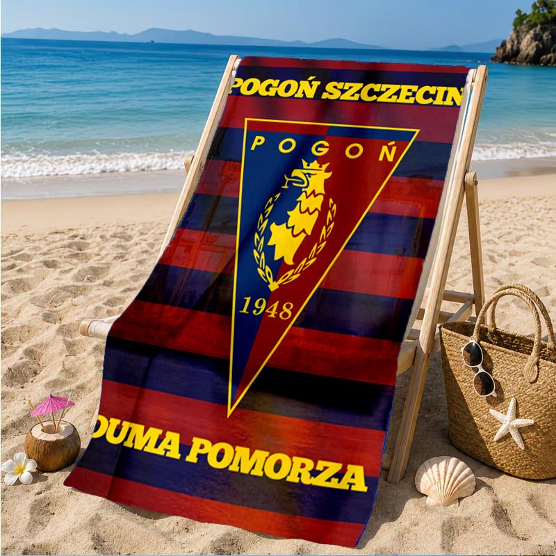 Pogoń Football Crest Beach Towel, Quick-drying, Easy to Care for, Suitable for Both Fitness and Beach Vacations,Sports Essential