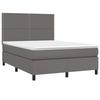 VidaXL Slatted Bed Base with Mattress and LED, Upholstered Bed, Double Bed, Adult Bedroom Interior Bed, 3135883